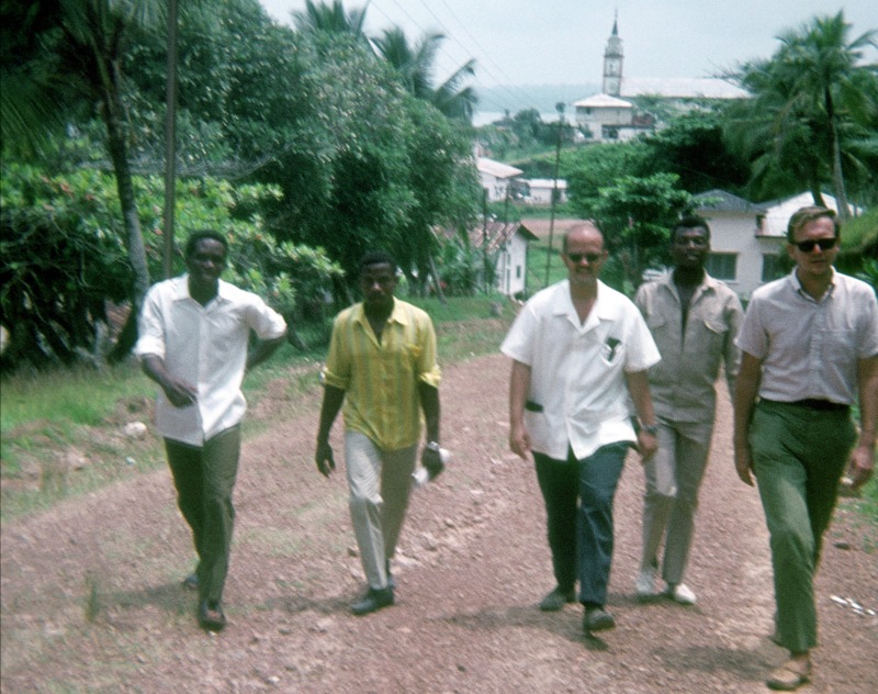 Vaccination team in the field, Rio Muni, Equatorial Guinea, 1971